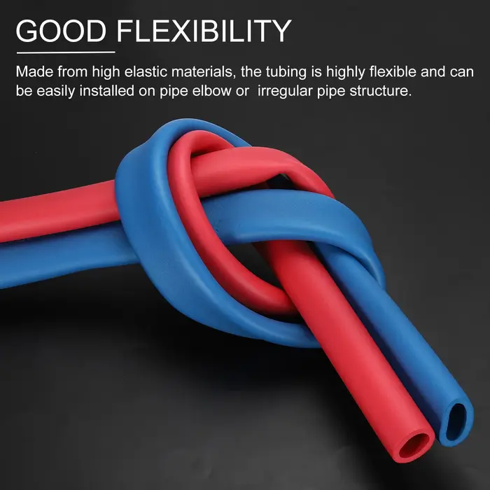 1/2Pc 1.8/2m tuyau isolation caoutchouc mousse hiver gel Protection Tube ignifuge pour eau climatisation