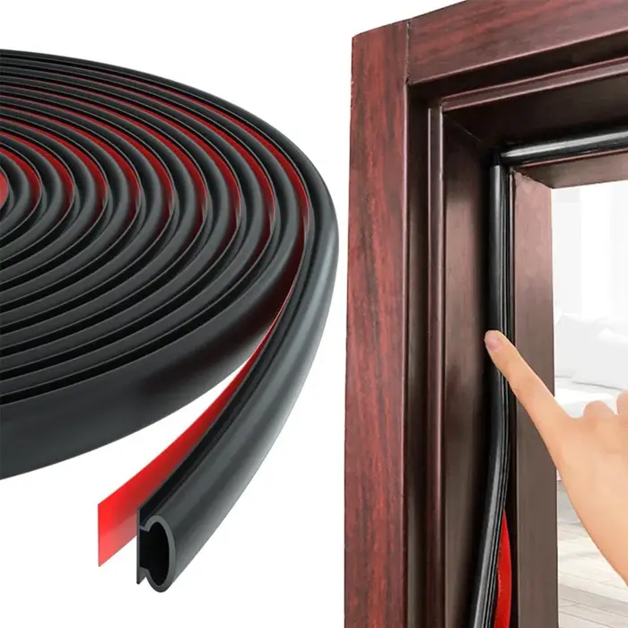 6M/1 rouleau fenêtre Anti-poussière insonorisé chambre porte météo bande d'étanchéité 10*6mm auto-ad