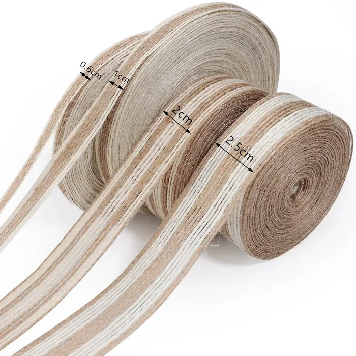Rouleau de ruban en toile de Jute naturelle