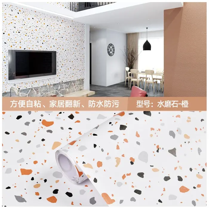 Papier peint auto-adhésif en vinyle pour rénovation