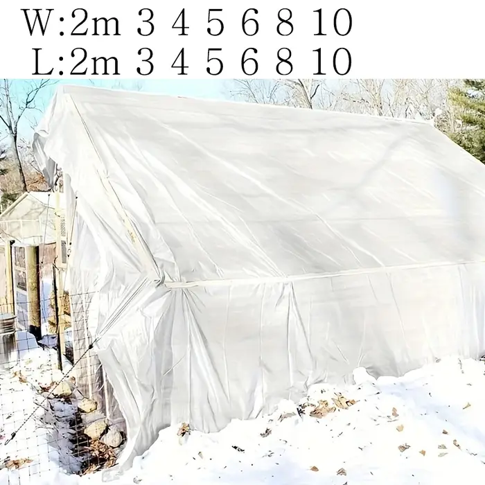 Grande bâche blanche personnalisée 3x5 6 8m * 8 10 12 3 4x4 6m, abri solaire, bâche imperméable, jardin, Patio, couverture de pluie, auvent d'ombrage, arrière-cour