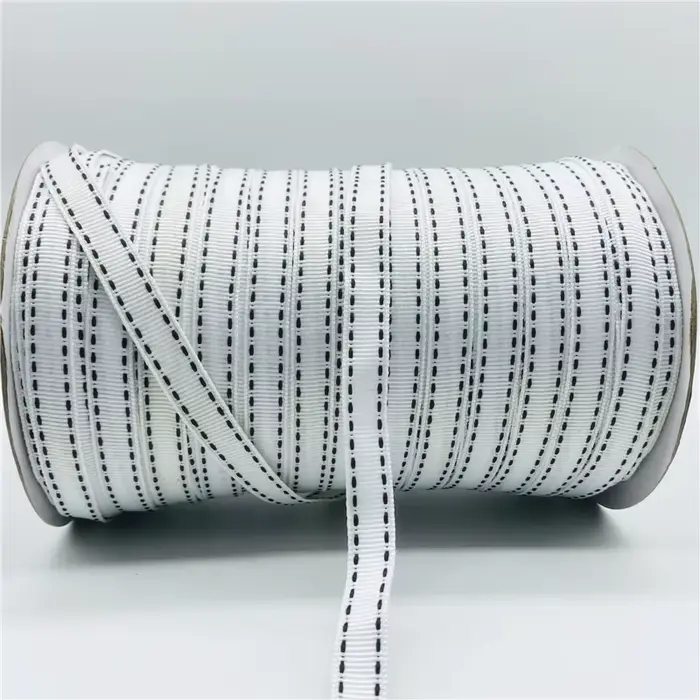 5ayrds/Lot 10mm blanc noir ruban gros grain pour mariage décoration de noël bricolage ruban nœuds ar