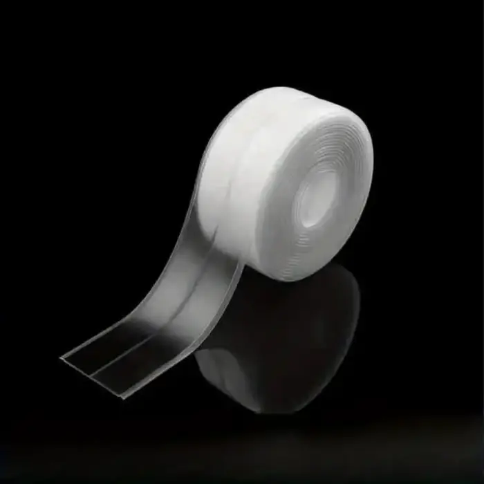 Ruban adhésif en PVC transparent imperméable, super adhésif, parfait pour les salles de bain, toilet