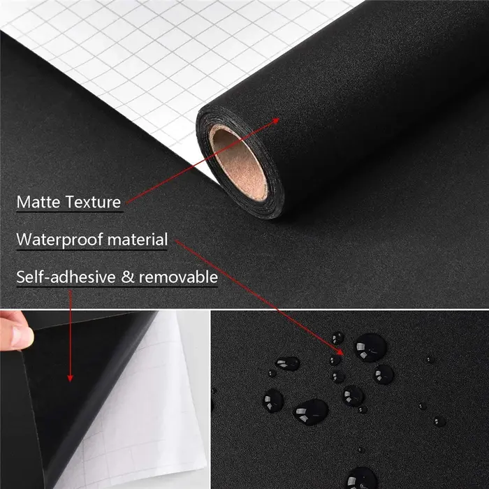 Papier peint auto-adhésif mat imperméable de 55cm de largeur