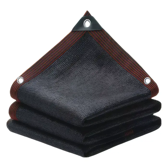 Grille d'ombrage noire avec œillets, bâche en maille durable, degré de jardin, filet d'ombrage solai