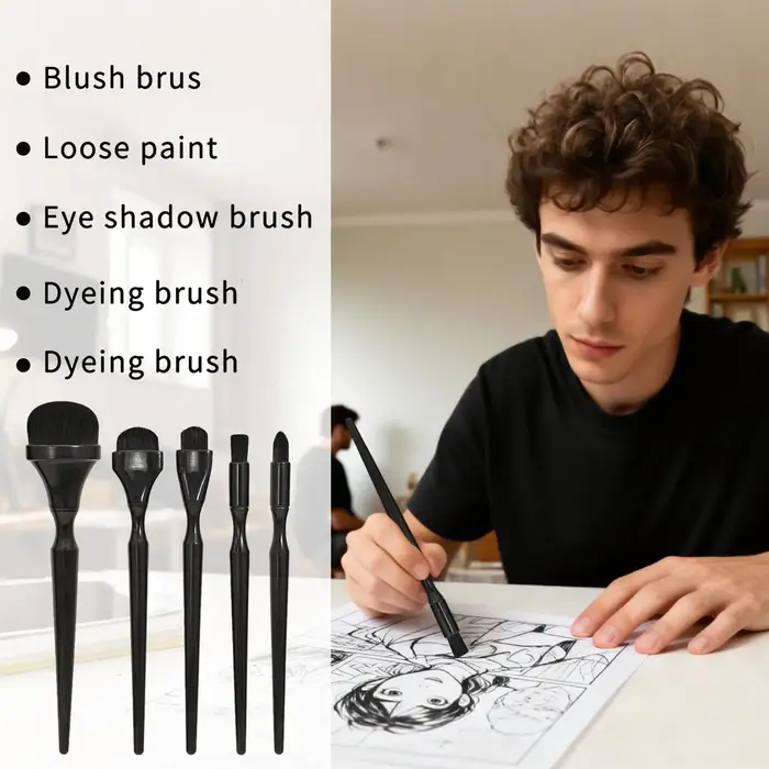 Pinceaux de mélange pour dessin au charbon de bois