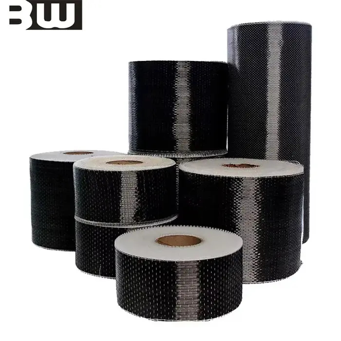 Béton l'allemand en fibre de carbone à sens unique, tissu de renforcement 12K, 12K200G, la longueur 