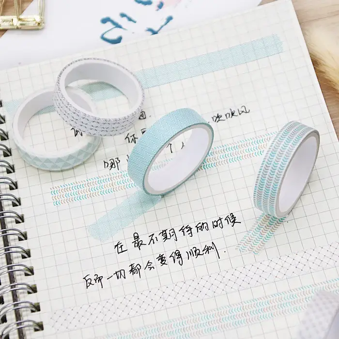 Ensemble de rubans Washi Kawaii pour scrapbooking