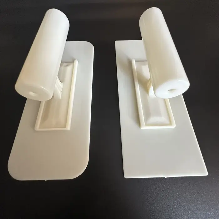 Flotteur à plâtrer trempé, flotteur à bord plat résistant à l'usure, outil de plâtrage pour maçon, truelle en plastique pour racler le mastic