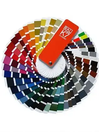 Carte de couleur standard internationale originale allemande RAL K7