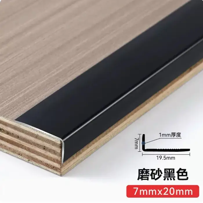Bandes de protection d'angle de type L en alliage d'aluminium, autocollants anti-collision muraux en