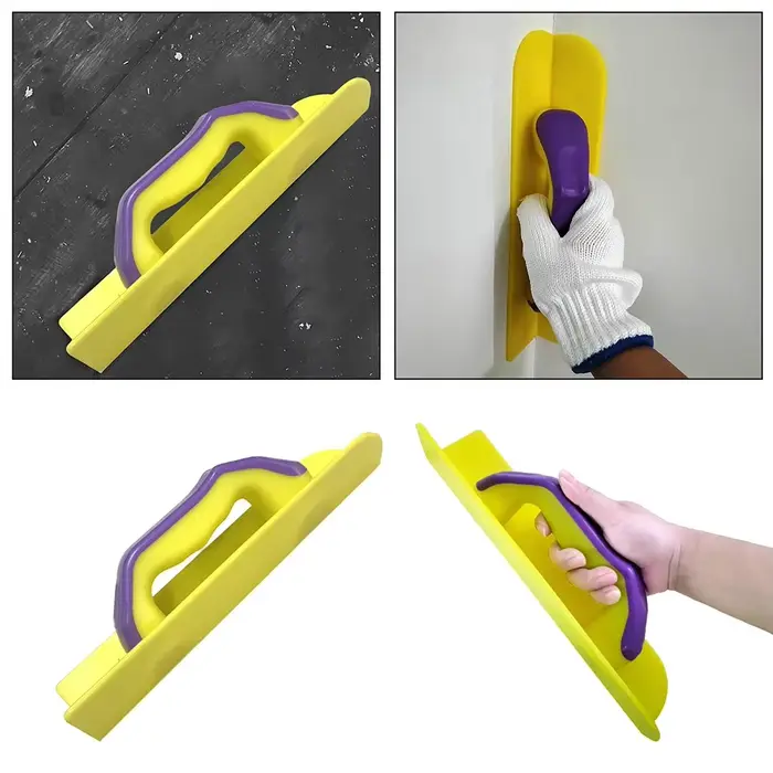 Truelle d'angle de mur intérieur et extérieur, outil de saillie d'angle de cloison sèche en plastiqu