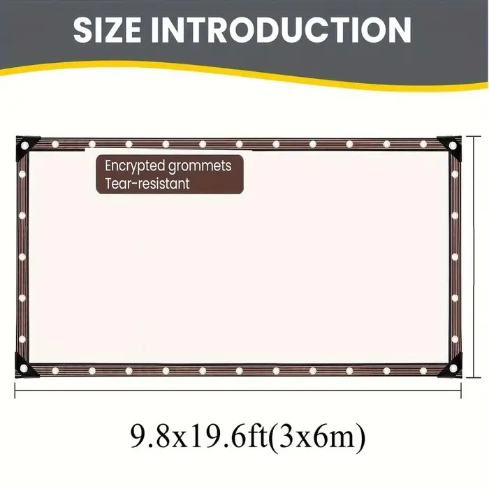 Bâches transparentes imperméables avec œillets - Couverture extérieure multi-usages pour patio
