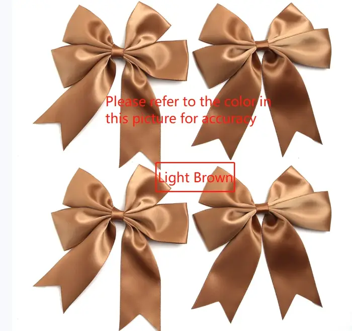 (4 pièces/paquet) 12*13cm nœuds de ruban coloré grande taille