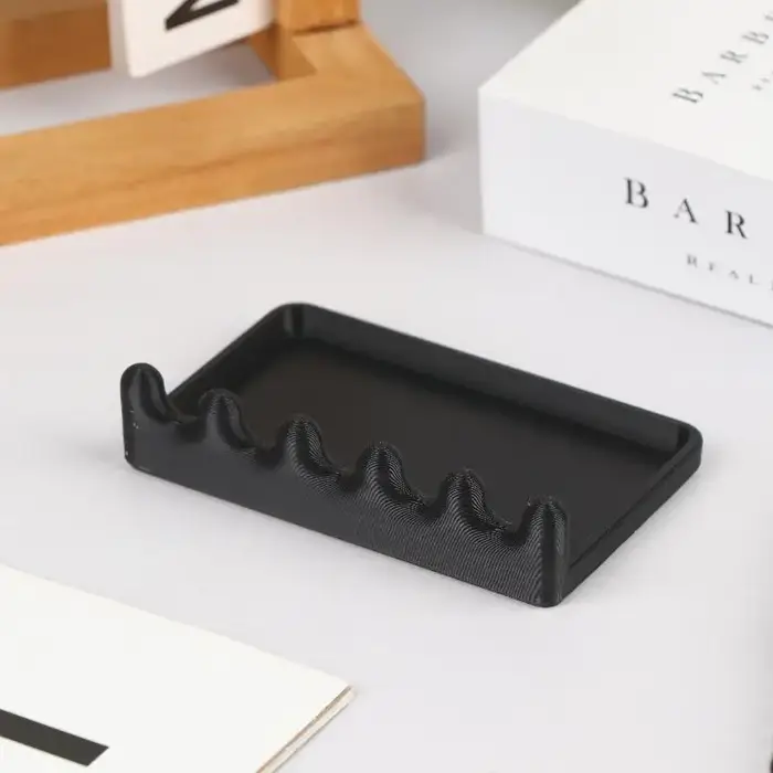 Support de pinceaux portable avec plateau anti-goutte