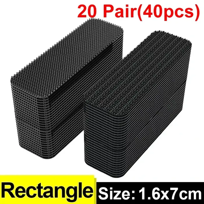 Bande antidérapante Velcros canapé bricolage auto-adhésif tapis fixation autocollants voiture attache accessoires