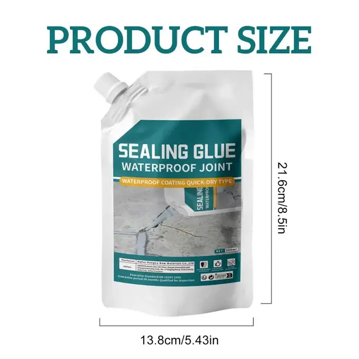 Mastic de remplissage pour fissures de béton 500 ml, adhésif de réparation robuste pour sols en béto
