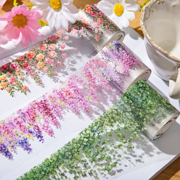 5*200 cm 1 rouleau INS thème de vigne fraîche PET bande autocollants adhésif bricolage Scrapbooking journal