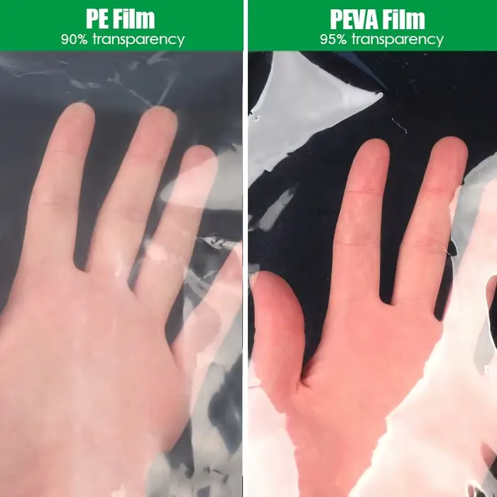 Bâche transparente PEVA personnalisable