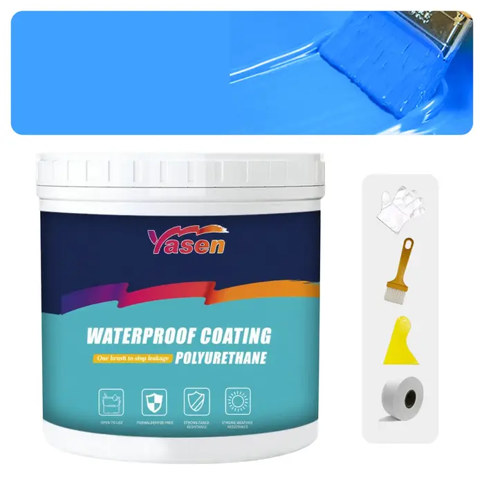 300g/600g revêtement étanche mur extérieur toit reliure réparation revêtement brosse-sur polyuréthan