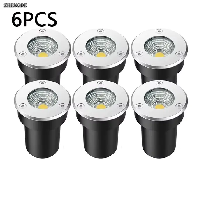 6 pièces éclairage de jardin extérieur IP67 LED étanche lumière souterraine 5W10W15W lumière enterré