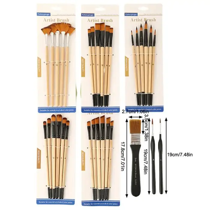 Ensemble de pinceaux professionnels pour artistes