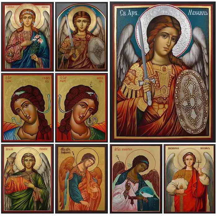 Saint Michael orthodoxe archange Gabriel Religion images murales pour salon affiche nordique mur Art toile peinture sans cadre