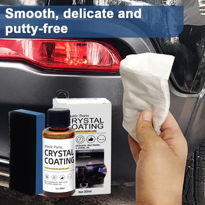 Agent de revêtement en cristal Ed 30ml, cire pour voiture, Agent de rechapage du plastique, Agent d'