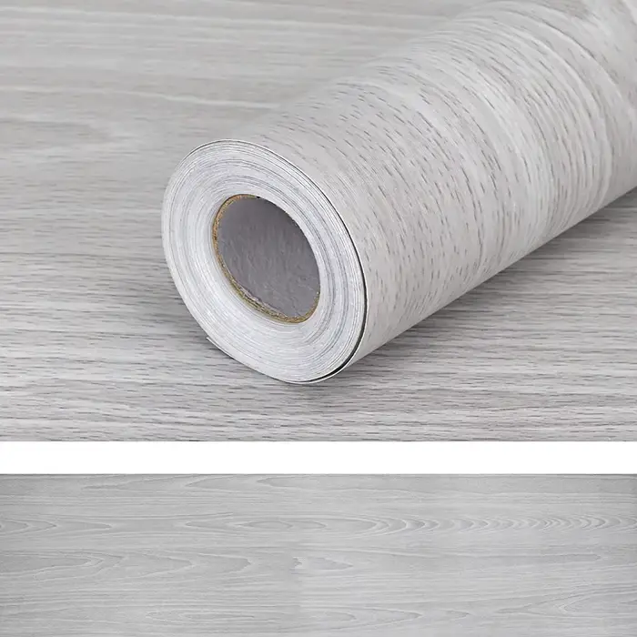 Papier peint auto-adhésif bois vinyle papier peint rouleau Grain de bois cuisine armoire meubles Con