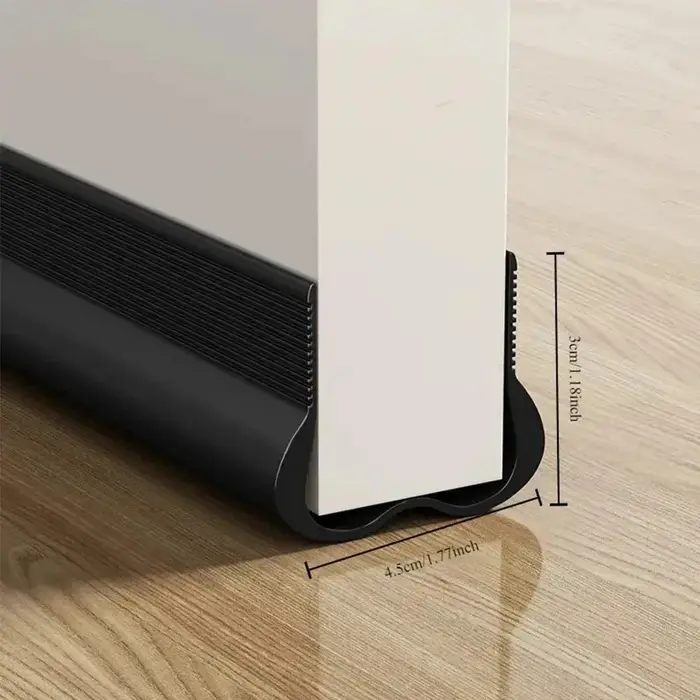 Bande d'étanchéité souple en PVC pour bas de porte