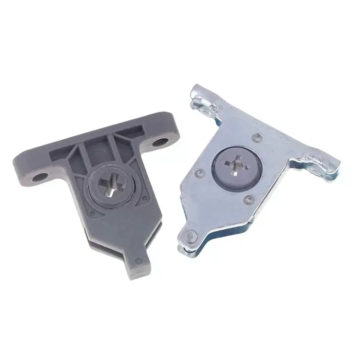 "Rénovation de meubles de cuisine : 2 supports de fixation du panneau avant à clip pour tiroir en métal et nylon"