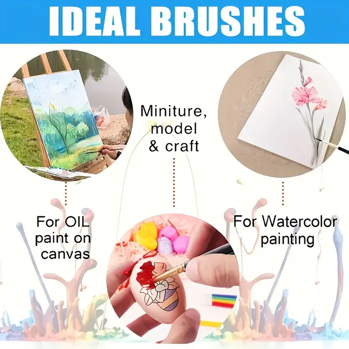 Ensemble de pinceaux de peinture professionnels pour artistes