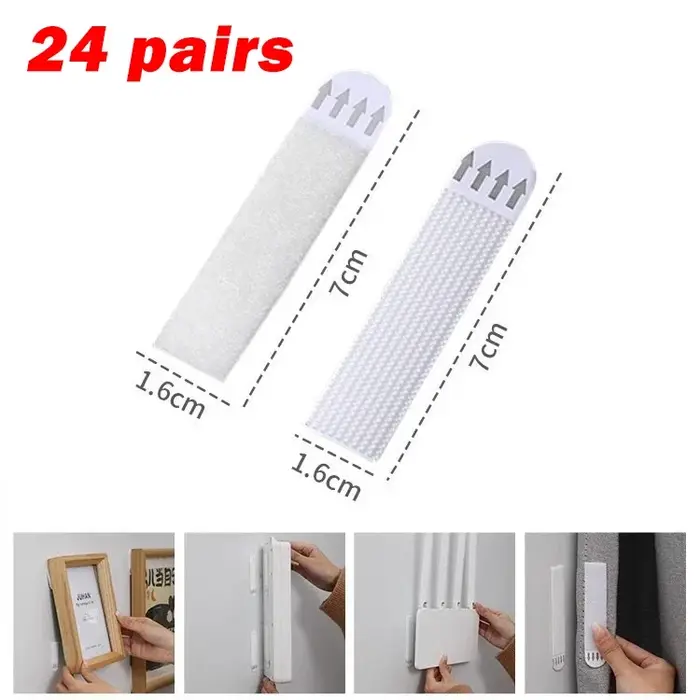 12/24 paires de bandes adhésives double face