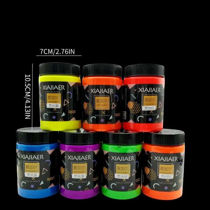 Pigment acrylique fluorescent Chagall 100ml – Jaune fluorescent