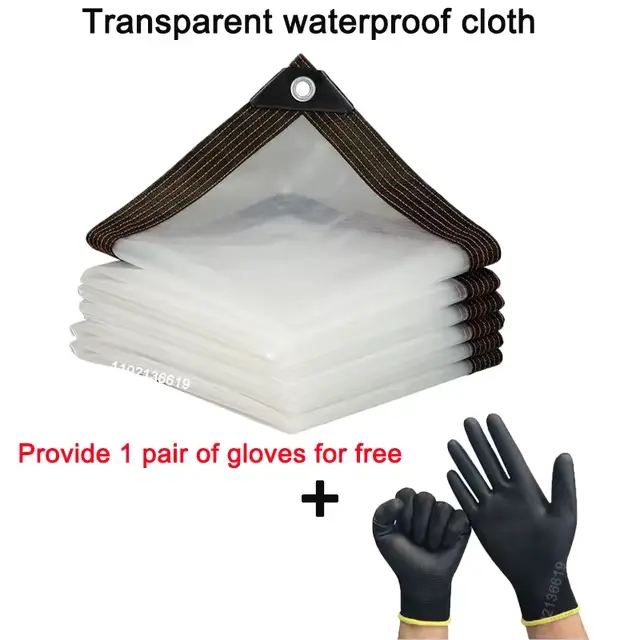 Bâche transparente épaisse et imperméable, housse de pluie, coupe-vent et résistante à la neige, ada