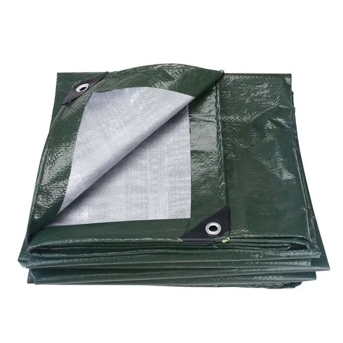 Bâche en polyester imperméable avec œillets, couverture pare-soleil multi-usage pour camping, pique-