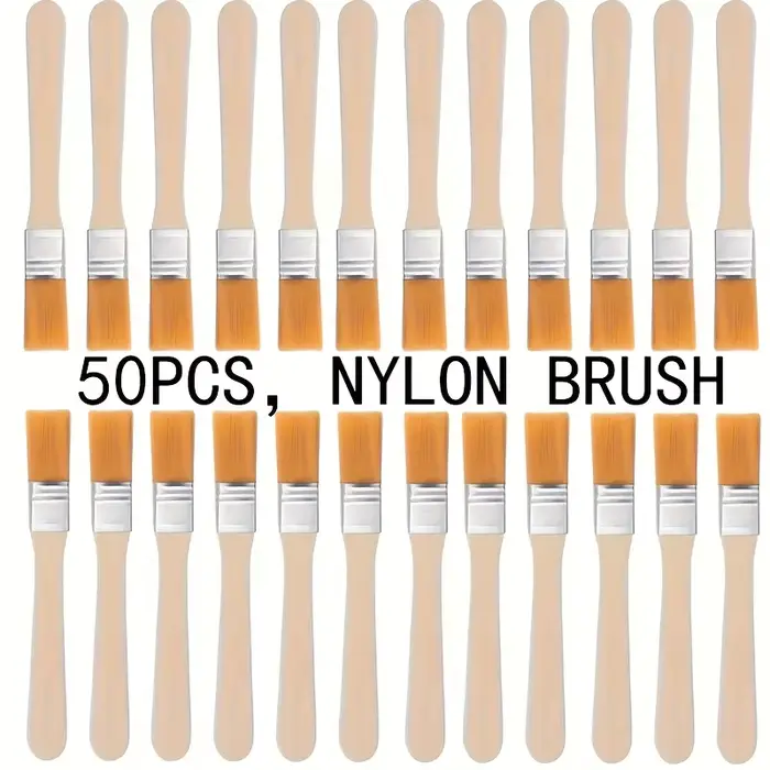 Pinceaux à peinture en Nylon avec poignées en bois