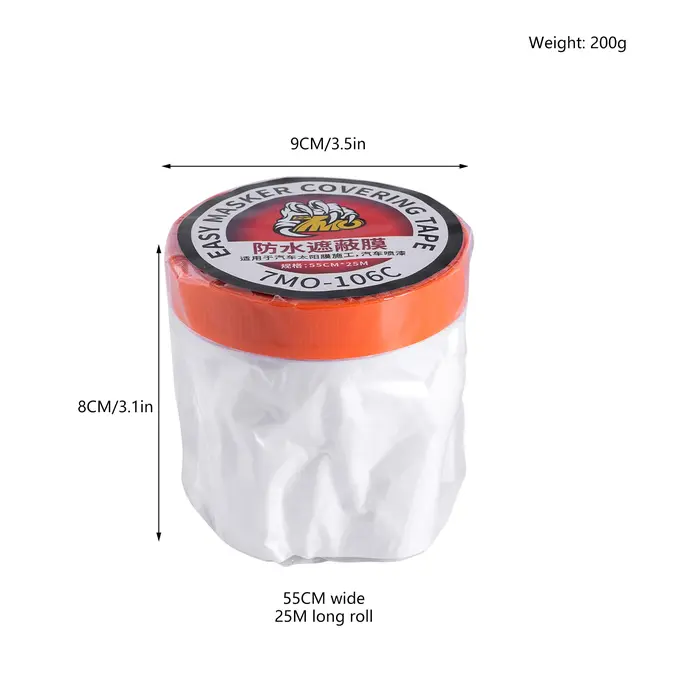 Film de protection auto-adhésif imperméable pour peinture