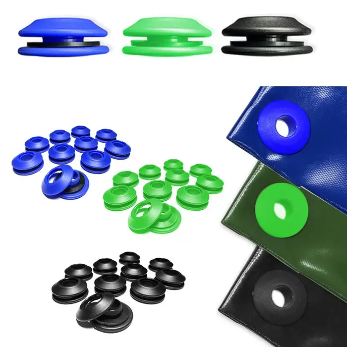 Ensemble d'œillets ronds en plastique