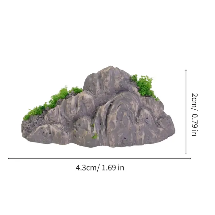 Décorations en résine DIY : Faux montagnes simulées, pierres artificielles pour bonsaïs, micro-paysa