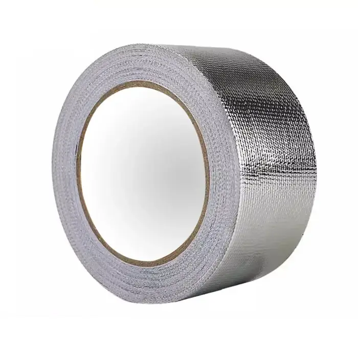 Nouveau 10M fibre de verre feuille d'aluminium ruban haute température argent