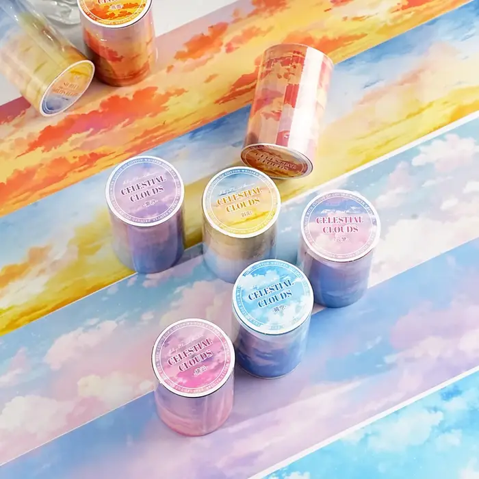 1 à 6 rouleaux de bandes décoratives de la série Sky Cloud Realm