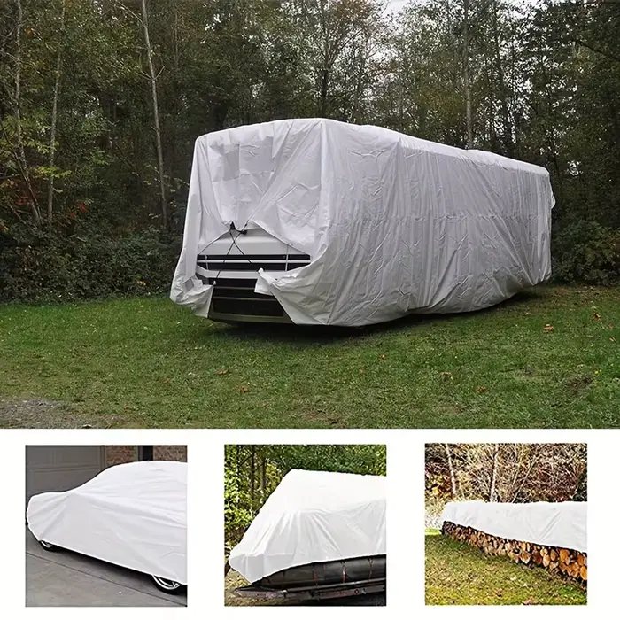 Bâche imperméable blanche rectangulaire anti-UV