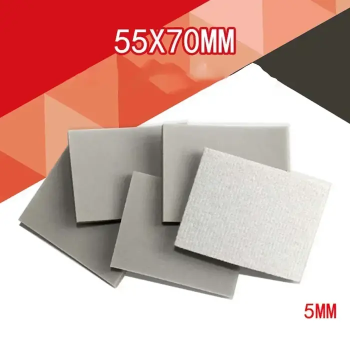 1 pièce Bloc éponge abrasive floquée carrée