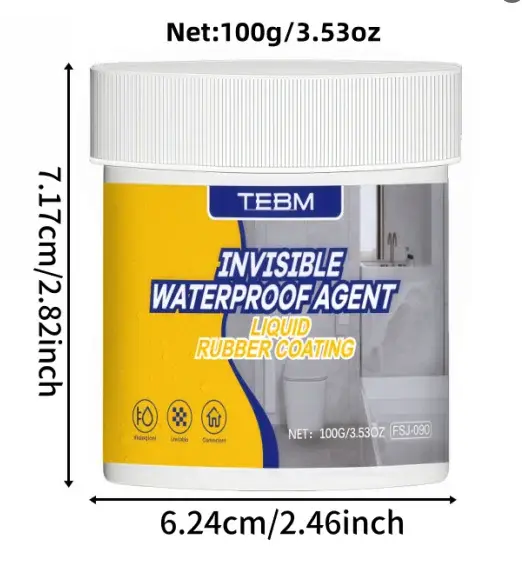 Agent d'étanchéité transparent 500G, revêtement imperméable invisible, puissant isolant, outil de ré