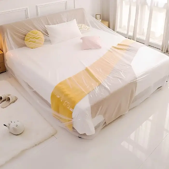 Housse de protection transparente en plastique pour meubles