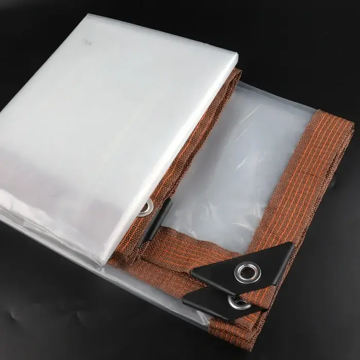 Bâche PE transparente imperméable personnalisable