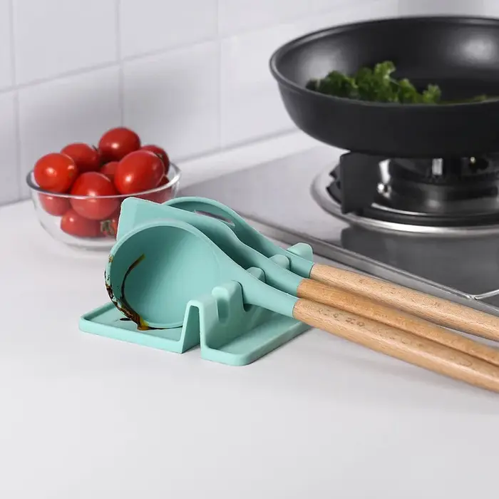 Plateau organisateur d'outils en silicone avec emplacements pour pinceaux