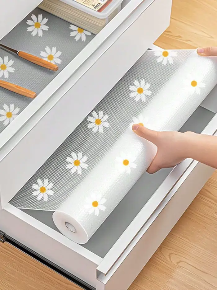 Revêtement d'étagère en rouleau pour armoires de cuisine