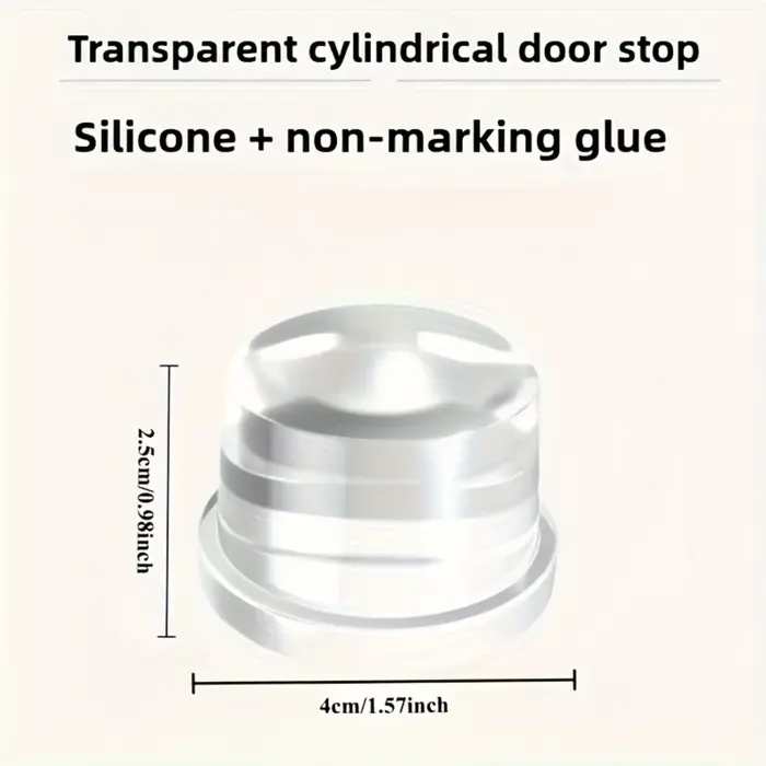 Butoir de porte en Silicone Transparent